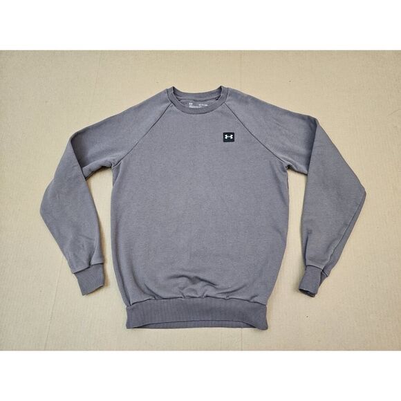 Under Armour Men's Rival Fleece Sweatshirt 1357096 Size XS Gray - Picture 2 of 10